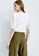 iROO white Basic Knit Top With Puff Sleeves 2AC6EAA699BC22GS_4