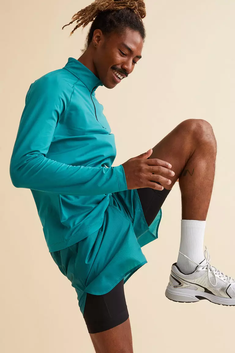 H&M Regular Fit Double-layered Running Shorts