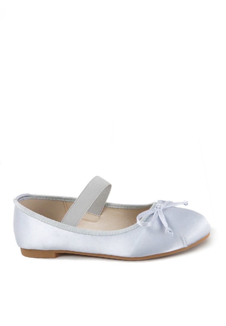 VANSA Silk Satin Bow Low Heel Shoes VSW-F666