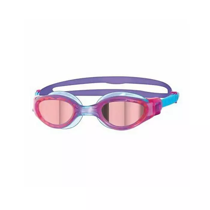 Zoggs Phantom Elite Schwimmbrille Für Kinder 6–14 Jahre – Verspiegelte Gläser, UV-Schutz, Anti-Beschlag – Mit Schnellverstellsystem