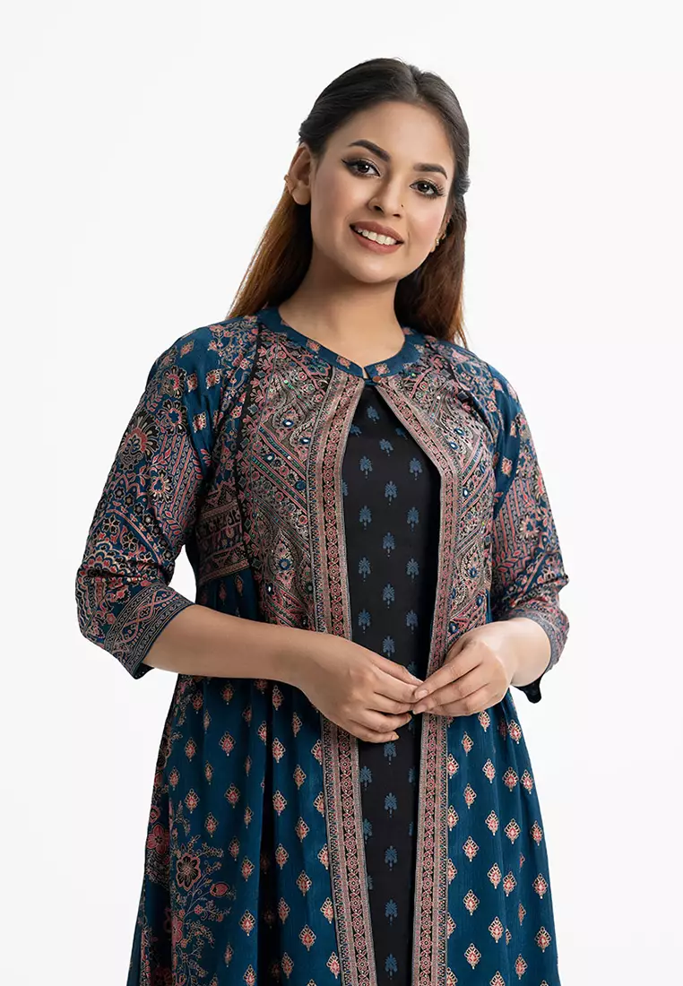 Le Reve 手工披肩式长款束腰外衣