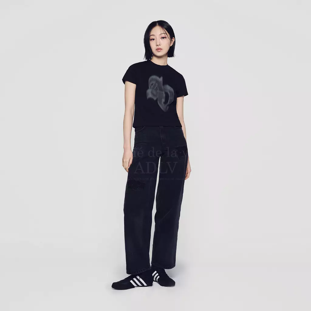 Jual Acme De La Vie SYMBOL HALF TONE PRINT CROP SHORT SLEEVE
