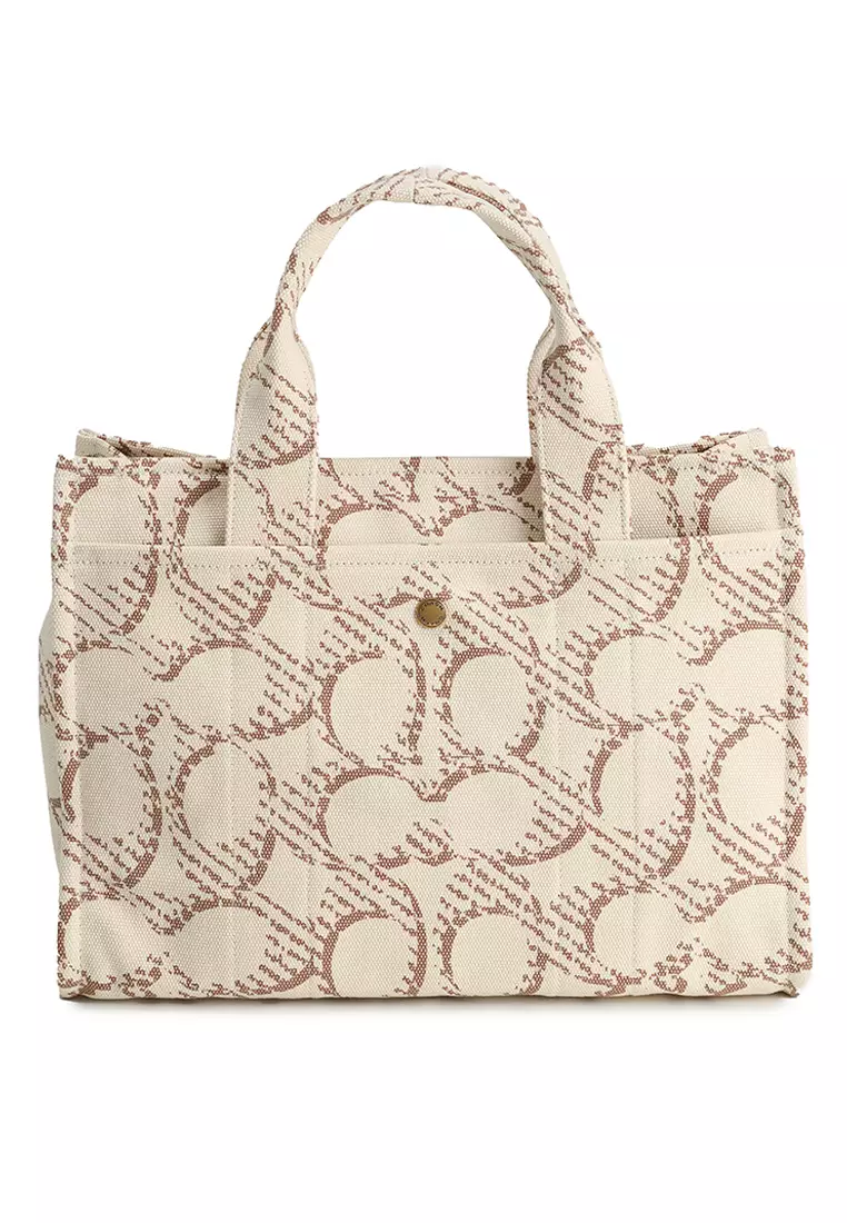 Cargo Tote Bag With Signature Canvas