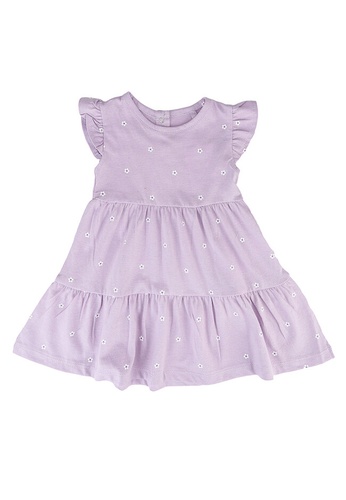 FOX Kids & Baby purple Lilac Tiered Jersey Dress A9393KA8151C9CGS_1