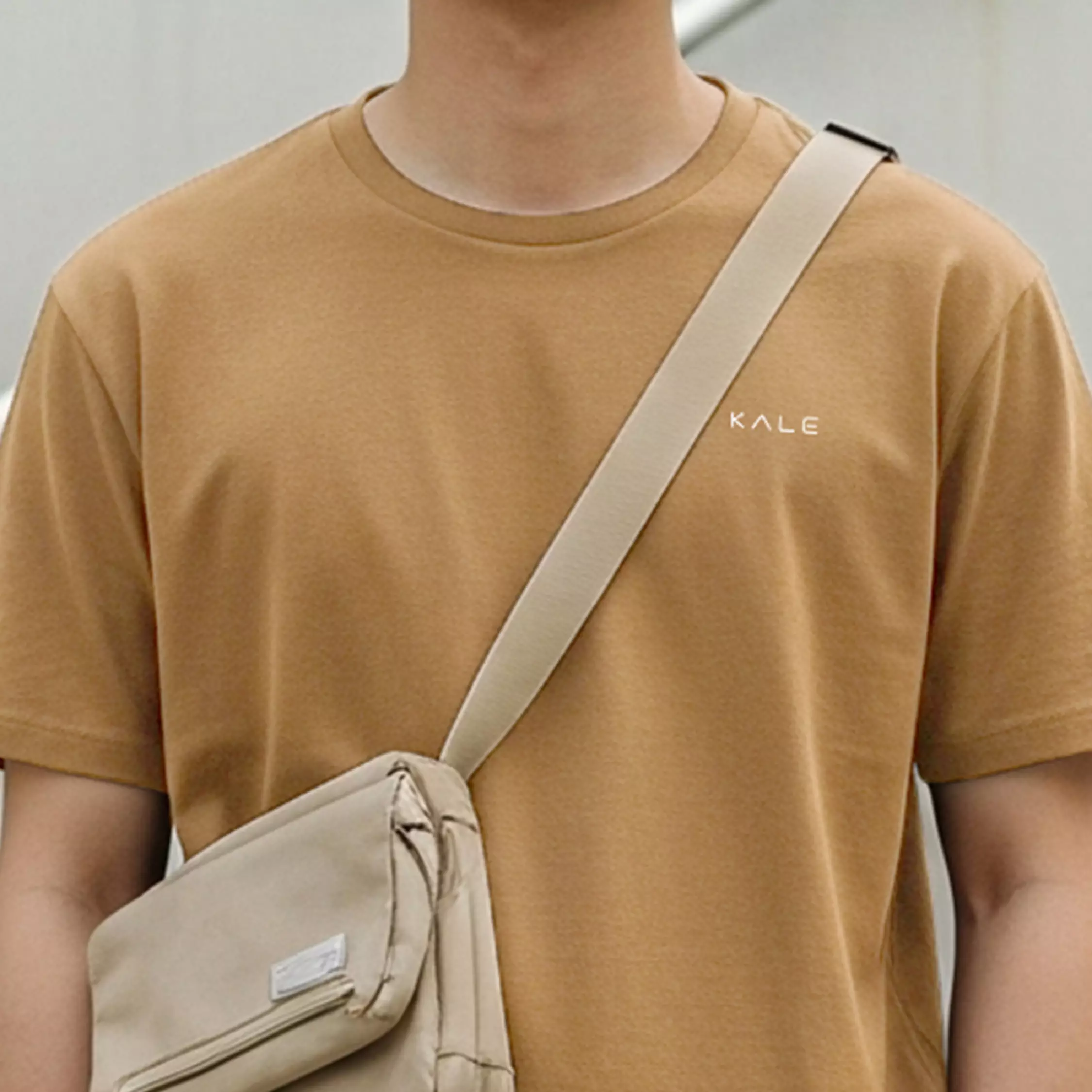 Kale ARION REGULER DUSTY BROWN Reguler Fit Organic Cotton | T-Shirt Basic