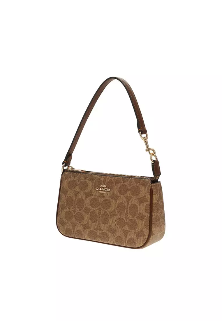 Nolita 19 Shoulder Bag In Signature Canvas Tan Brown CW426