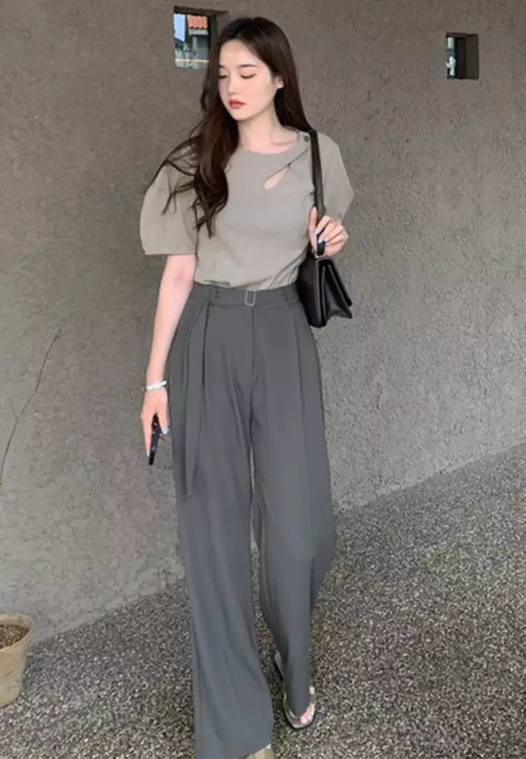 2025 Solid Color Summer French Fashion Top CA25042908GY