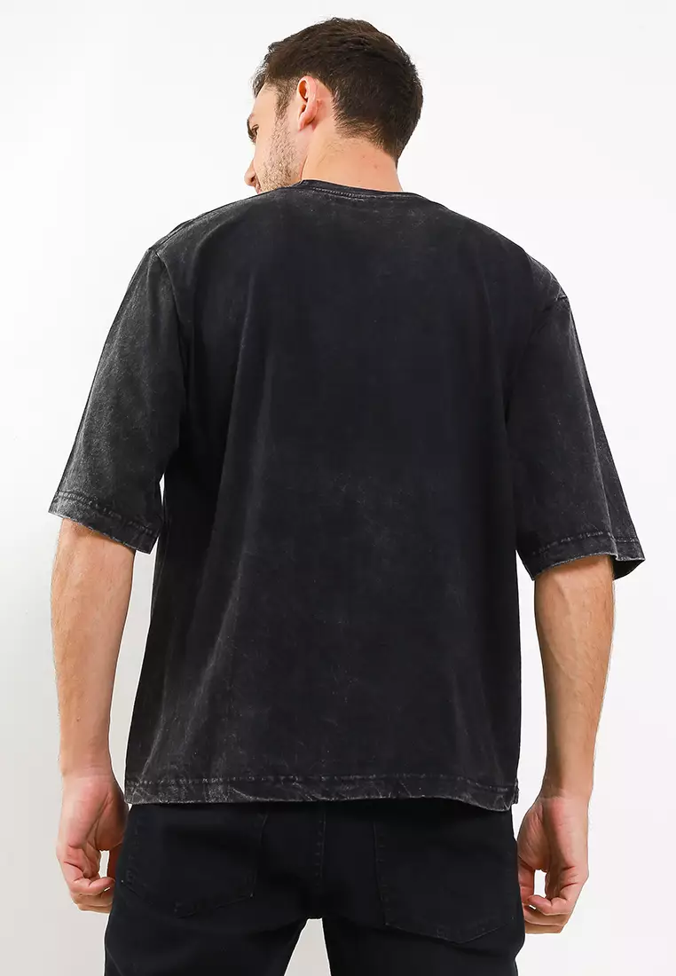 Ossu Oversize Washing Tshirt  Kiddy Cuts Graphic Heavy Cotton