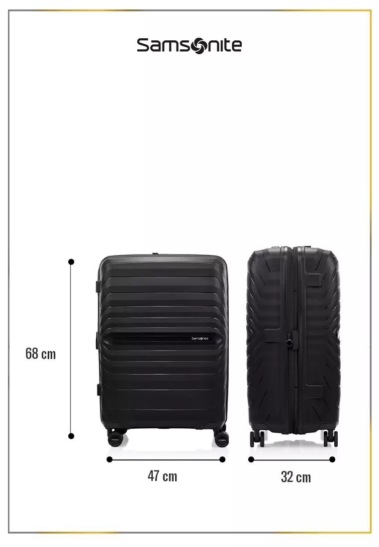 Samsonite Koper Hardcase Octolite Neo Spinner Medium 25 Inch Exp - Black