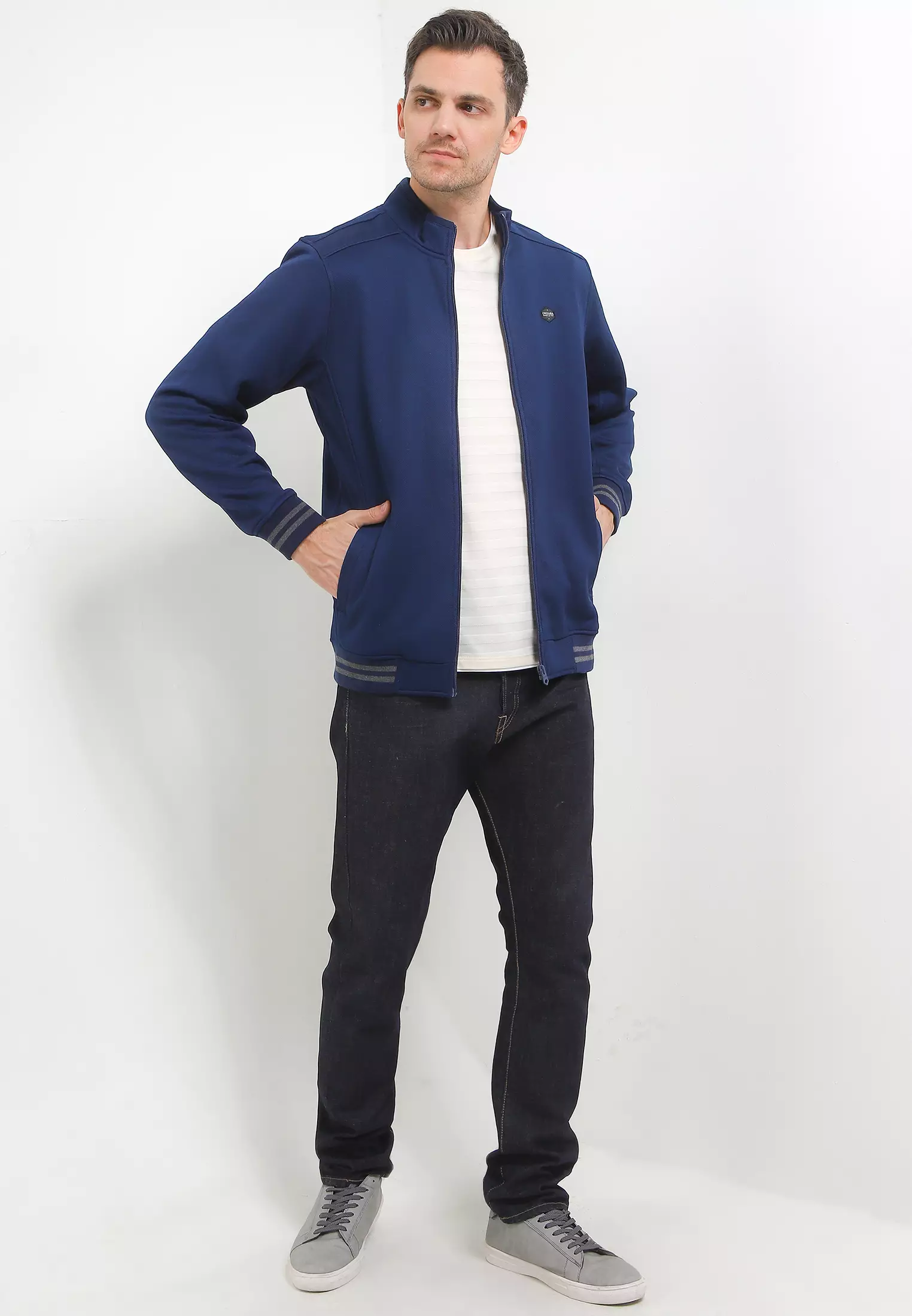 Cressida Track Top Jacket VB008Y - Navy