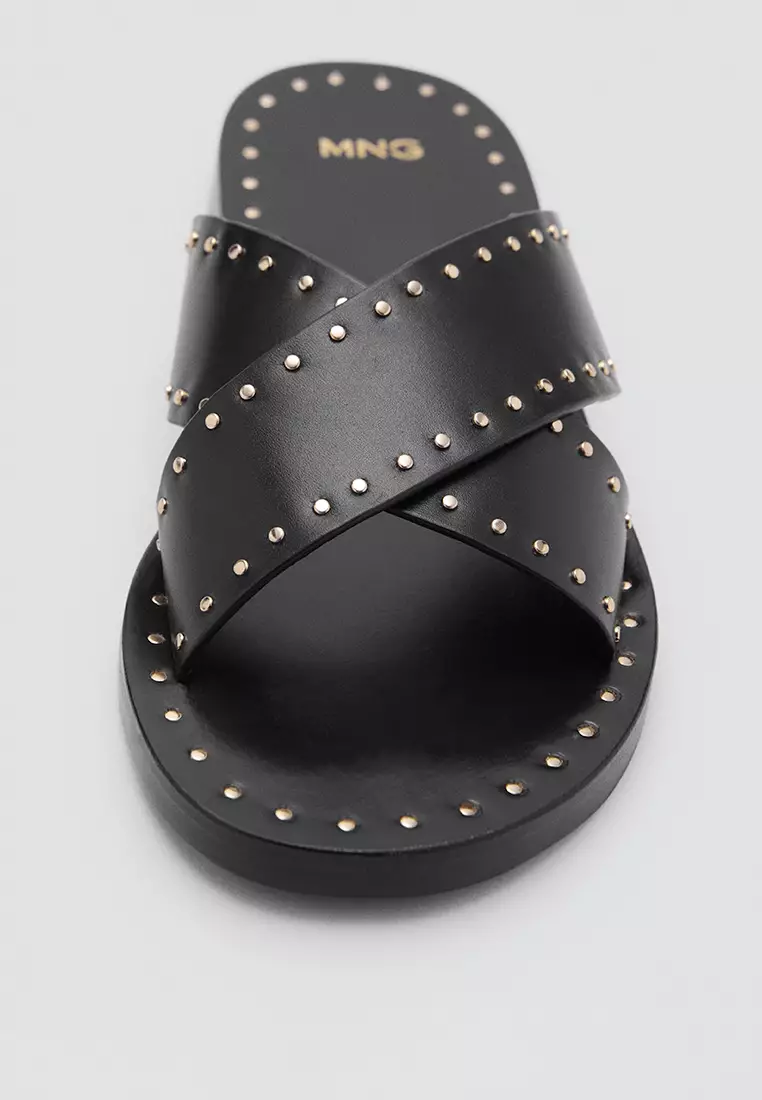 Studded Leather Sandals