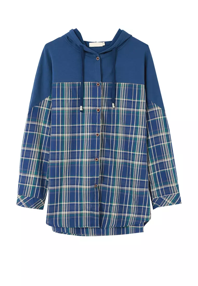 Checkered shirt on sale jacket