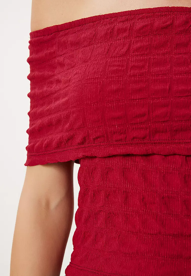 Textured Stretchy Top