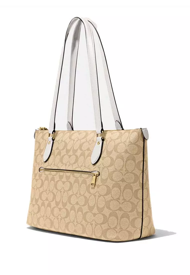 coach gallery tote khaki