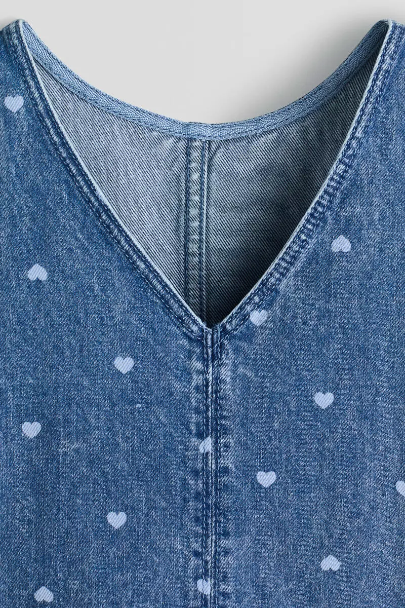Denim pinafore dress