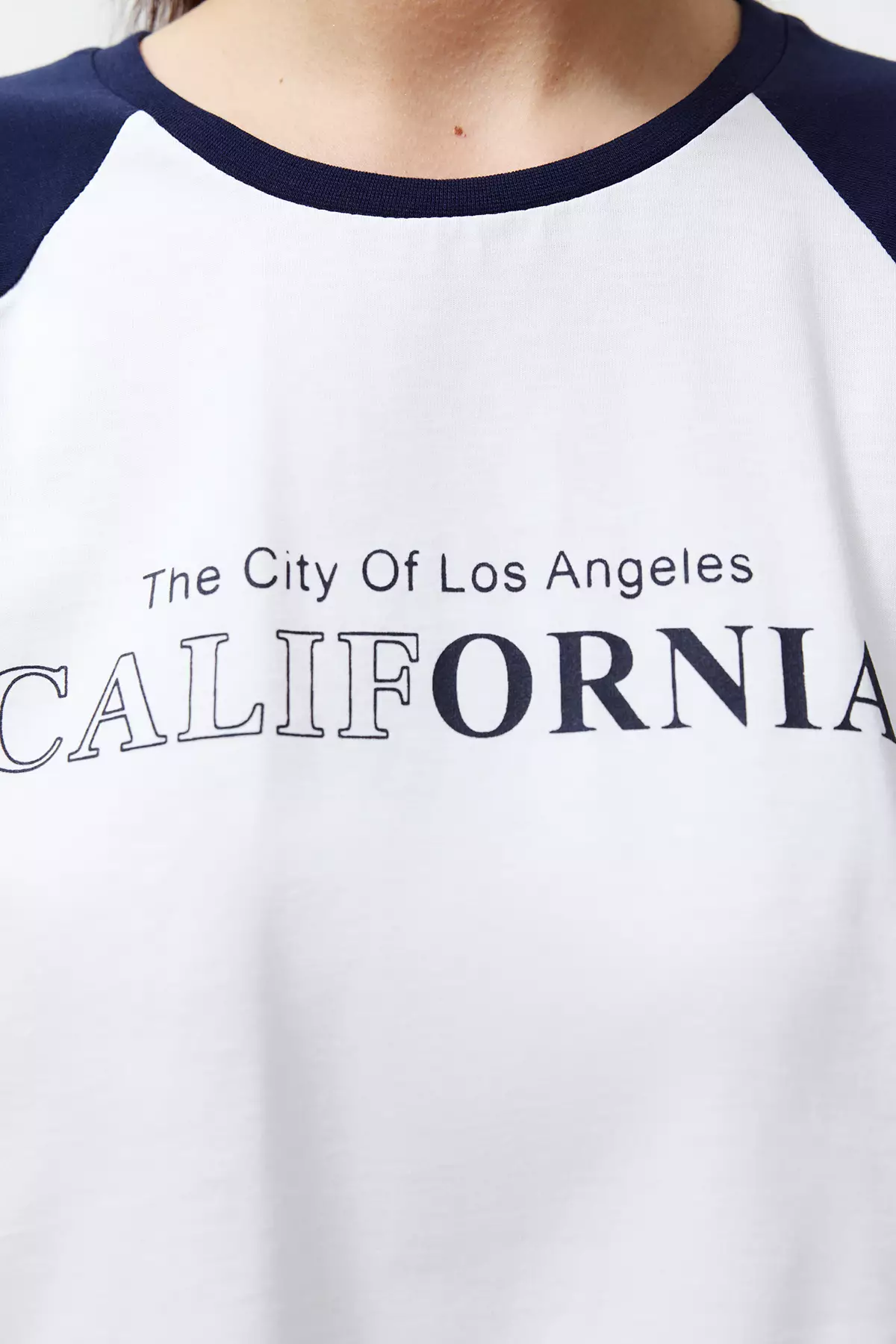 Color Blocked Crop T-Shirt