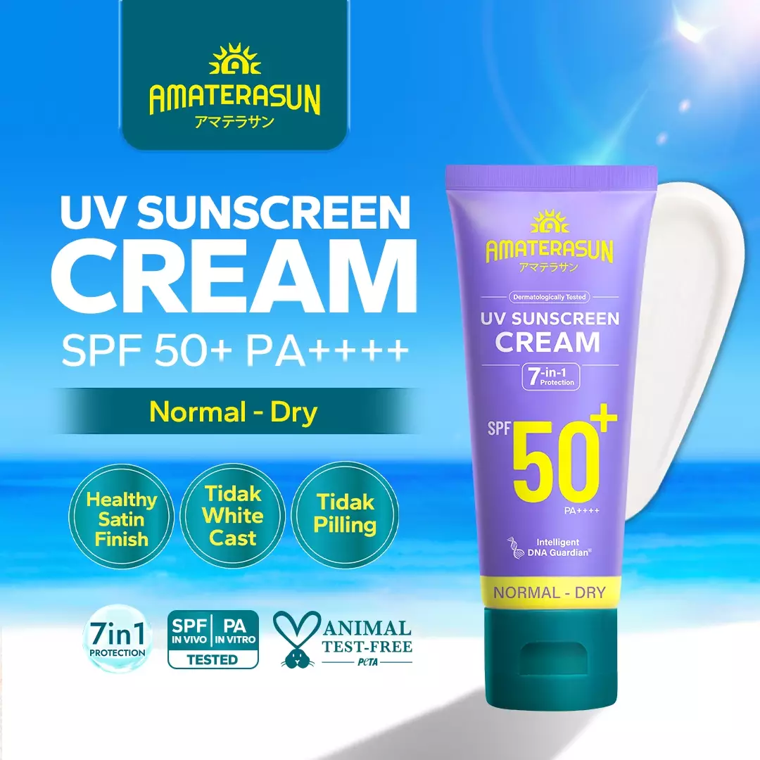 AMATERASUN [REAL SPF Certified] UV Sunscreen Cream SPF 50+ PA++++ 50gr