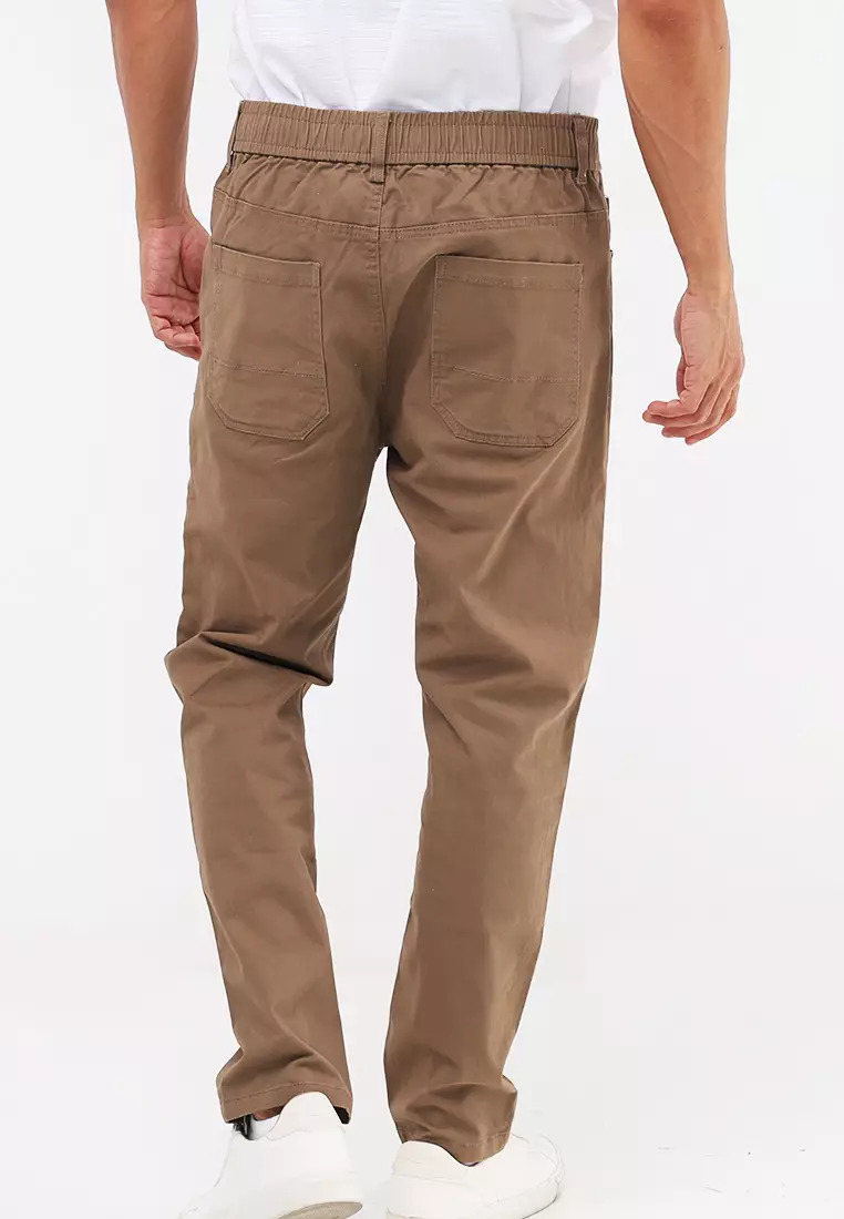 Colored Long Pants Slim Tapered