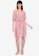 ZALORA BASICS pink Flare Sleeve Pleated Mini Dress FC770AADF5D534GS_4