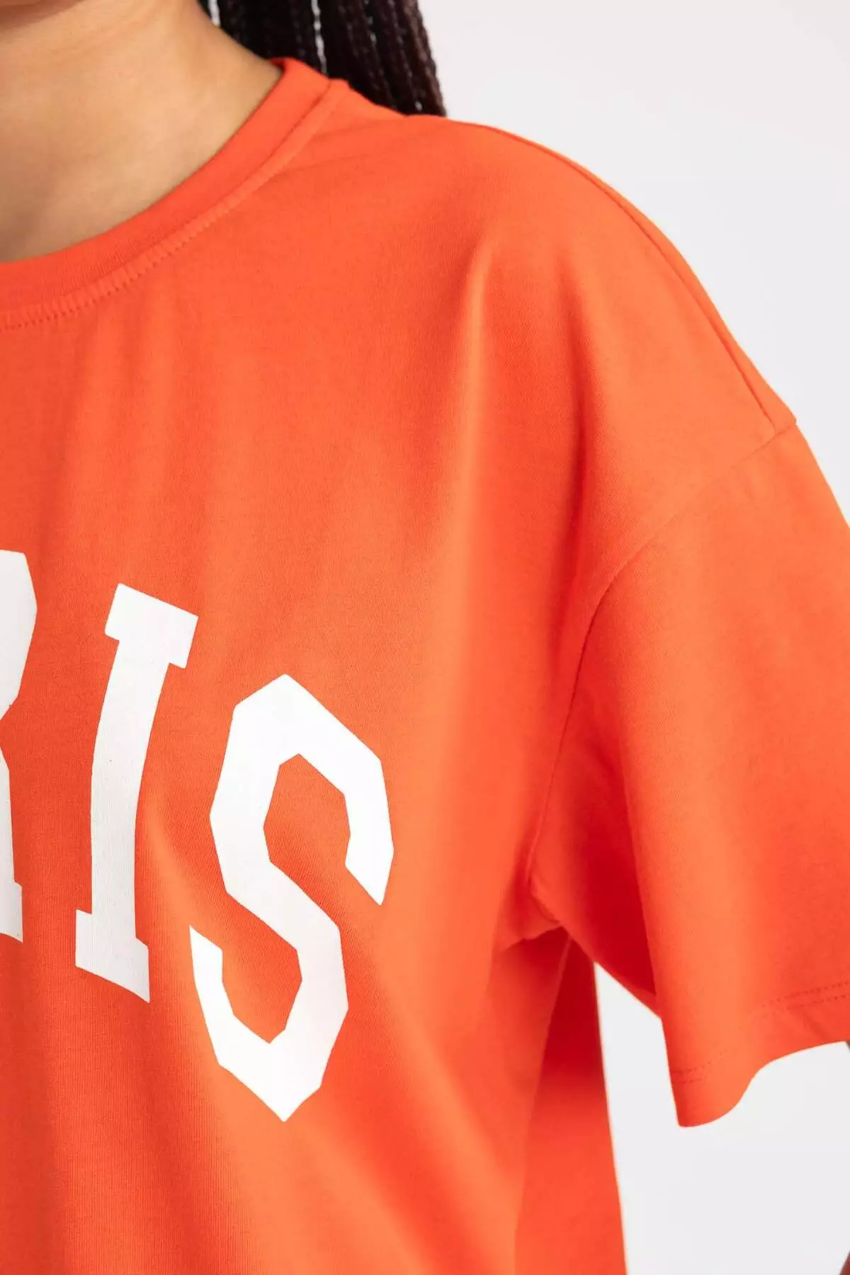 Oversize Wide Fit Crew Neck Short Sleeve T-Shirt B0661Axns