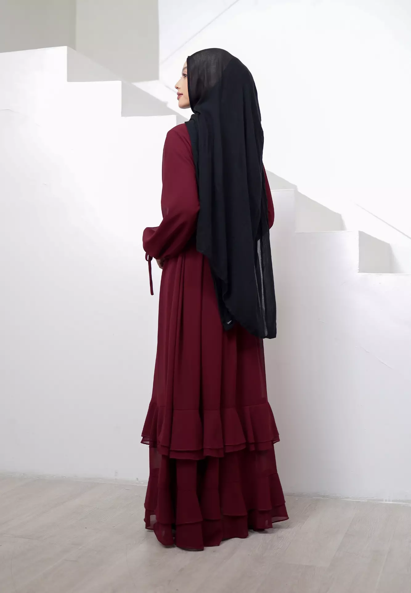 Layla Dress - Maroon