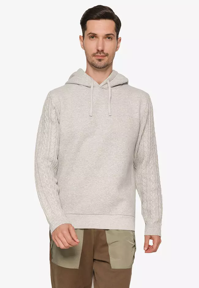 Buy French Connection Cable Mix Hoodie Online ZALORA Malaysia
