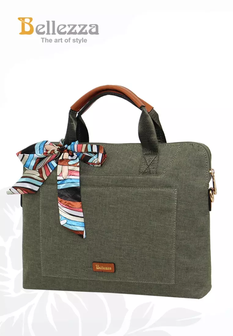 Bellezza Tas Laptop BHW351 Olive