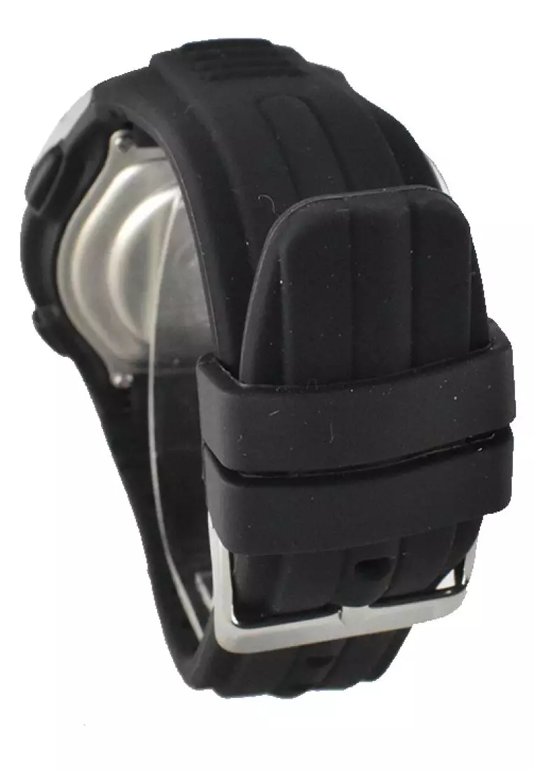 Jam Tangan Pria Lorus Original Garansi Resmi R2393MX9 Strap Silicone Black Digital