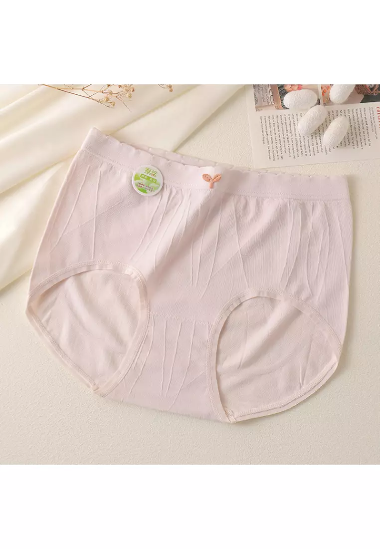 4 Pcs Seamless Briefs Women's Panties Mulberry Silk Underwear