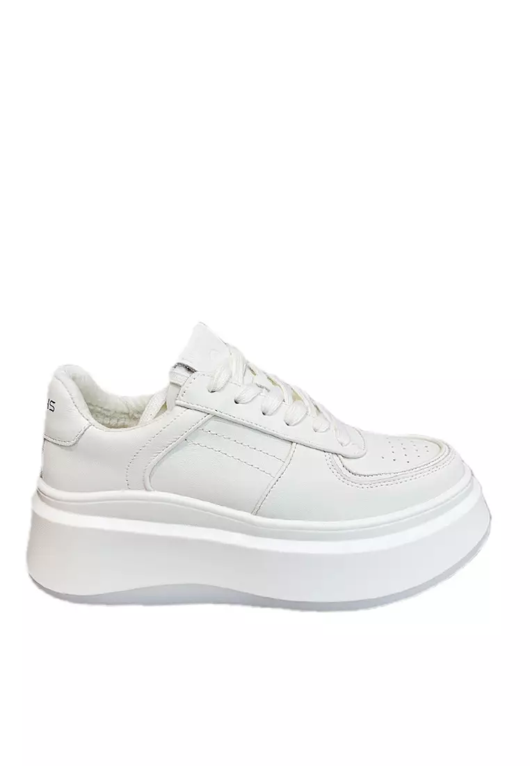 Discount on Twenty Eight Shoes  shoes - SKU: VANSA Stylish Cow Leather Lace-Up Platform Shoes  VPW-T25531