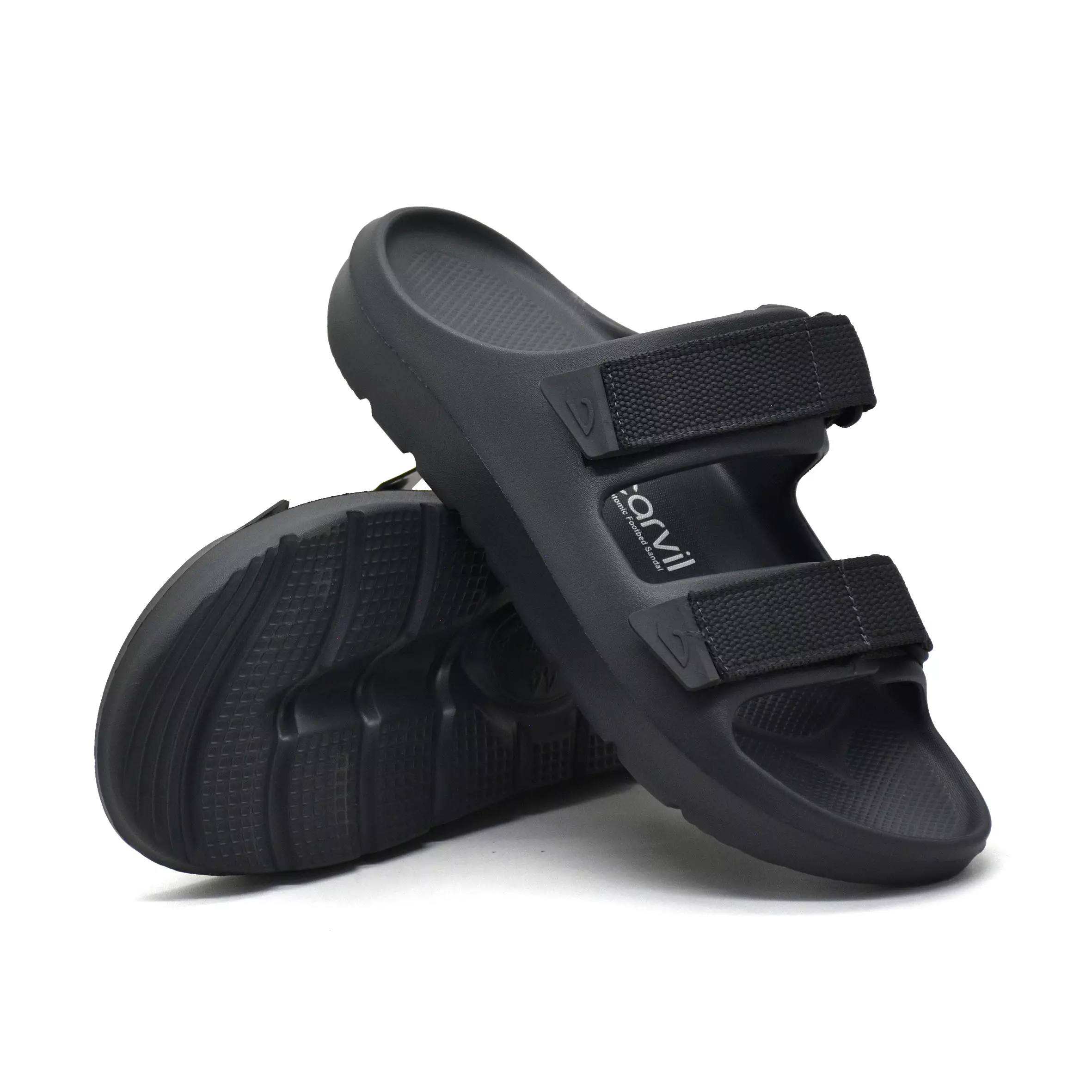 Carvil Sandal Pria Driven-PM Dark Grey