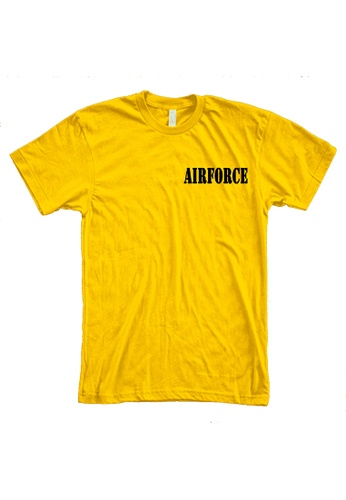 MRL Prints yellow Pocket Airforce T-Shirt Frontliner F09D4AA46064BDGS_1