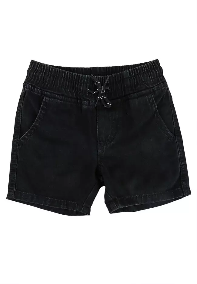 Toddler black sale denim shorts