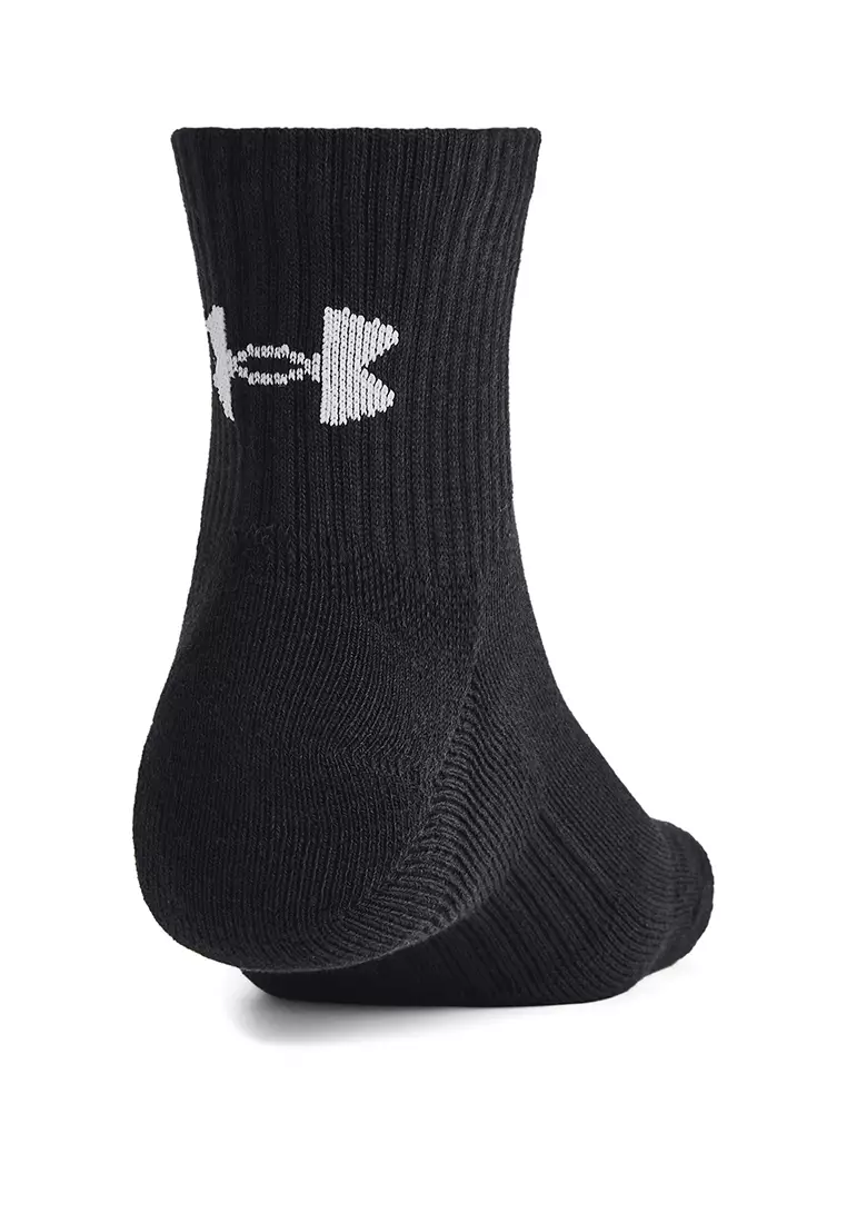 Under Armour Unisex UA Training Cotton 3-Pack Quarter Socks