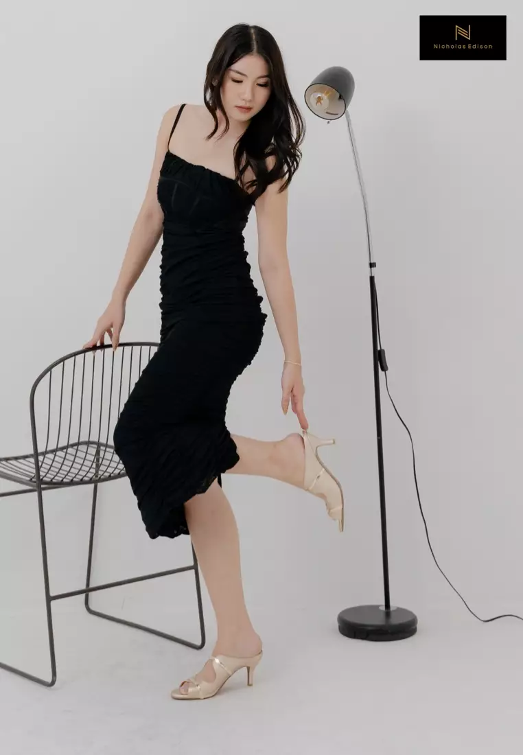 Nicholas Edison Heel Janae Light Gold