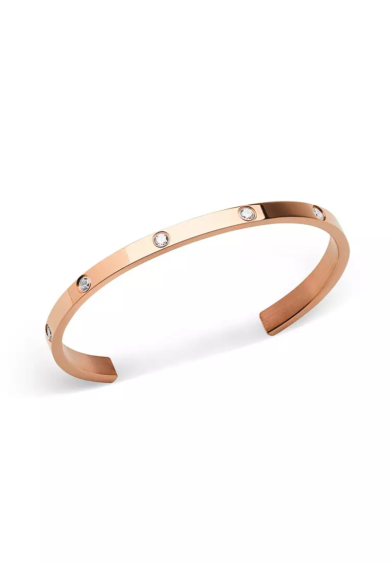 Classic Lumine 5.5mm Bracelet Rose Gold Unisex Bracelet for women and men stainless steel crystal Bracelet DW Official Authentic Original