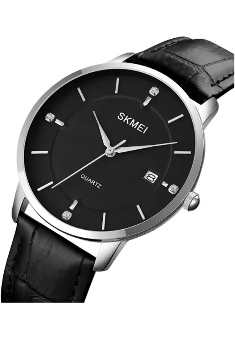 Jam Tangan Analog Pria Waterproof Strap Tali Material Leather BL11 ORIGINAL