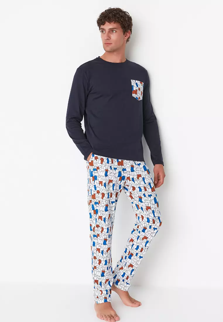 Regular Fit Printed Pajamas Set