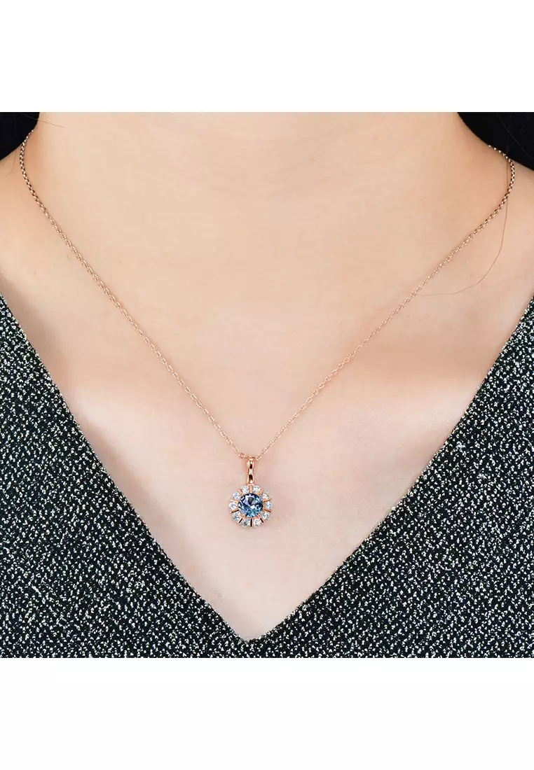 [ Alexandrite Collection ] Glamouring Alexandrite Pendant Silver S925 RG - Kalung by Her Jewellery