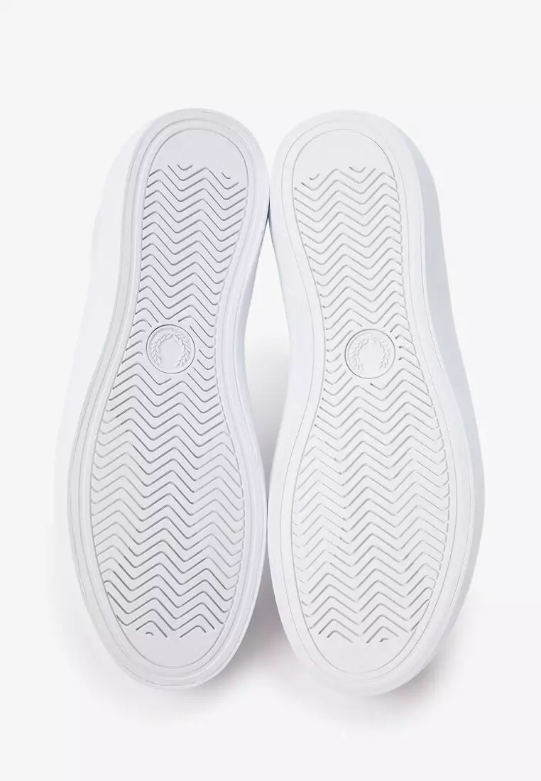 Fred Perry B7311W BASELINE LEATHER SHOES (WHITE)