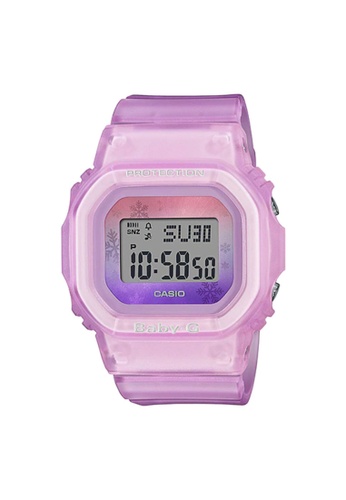 Baby-G pink Casio Baby-G Women's Digital Watch BGD-560WL-4 Winter Sky Series Translucent Pink Resin Band Sport Watch 29AEEAC5751BC4GS_1