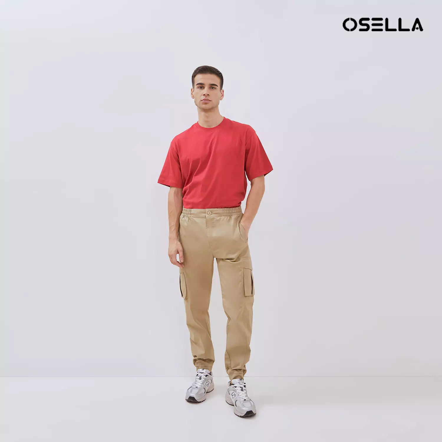 [NEW] Osella Travis Long Cargo Jogger Pants In Khaky 2087400638 | Celana Jogger Panjang Pria