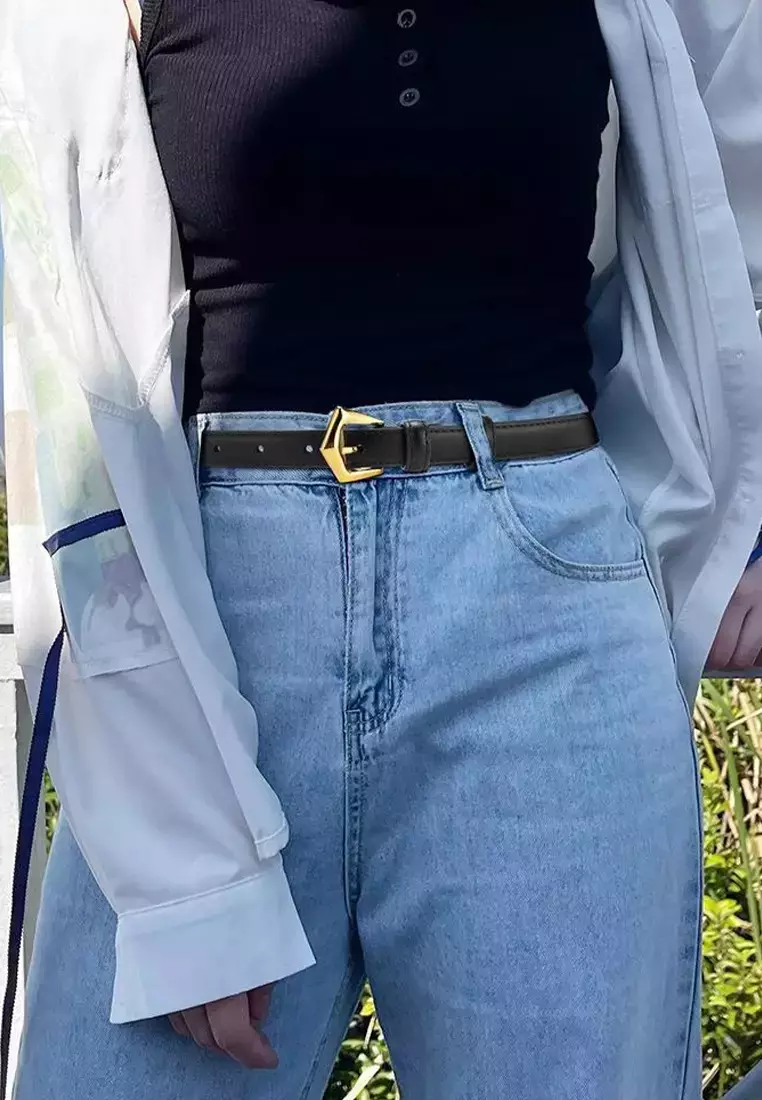 Slim Cowhide Belt