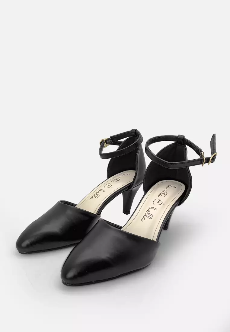 Chloe Pointed Toe Ankle Strap High Heels