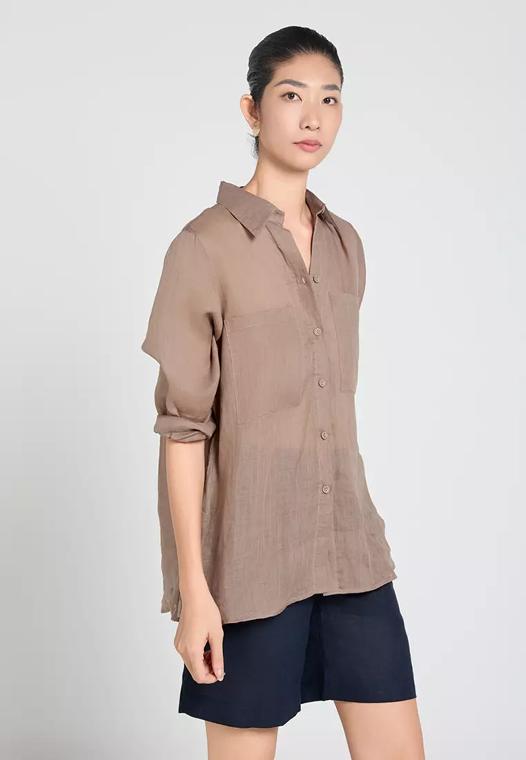 Casual Workwear Linen Shirt