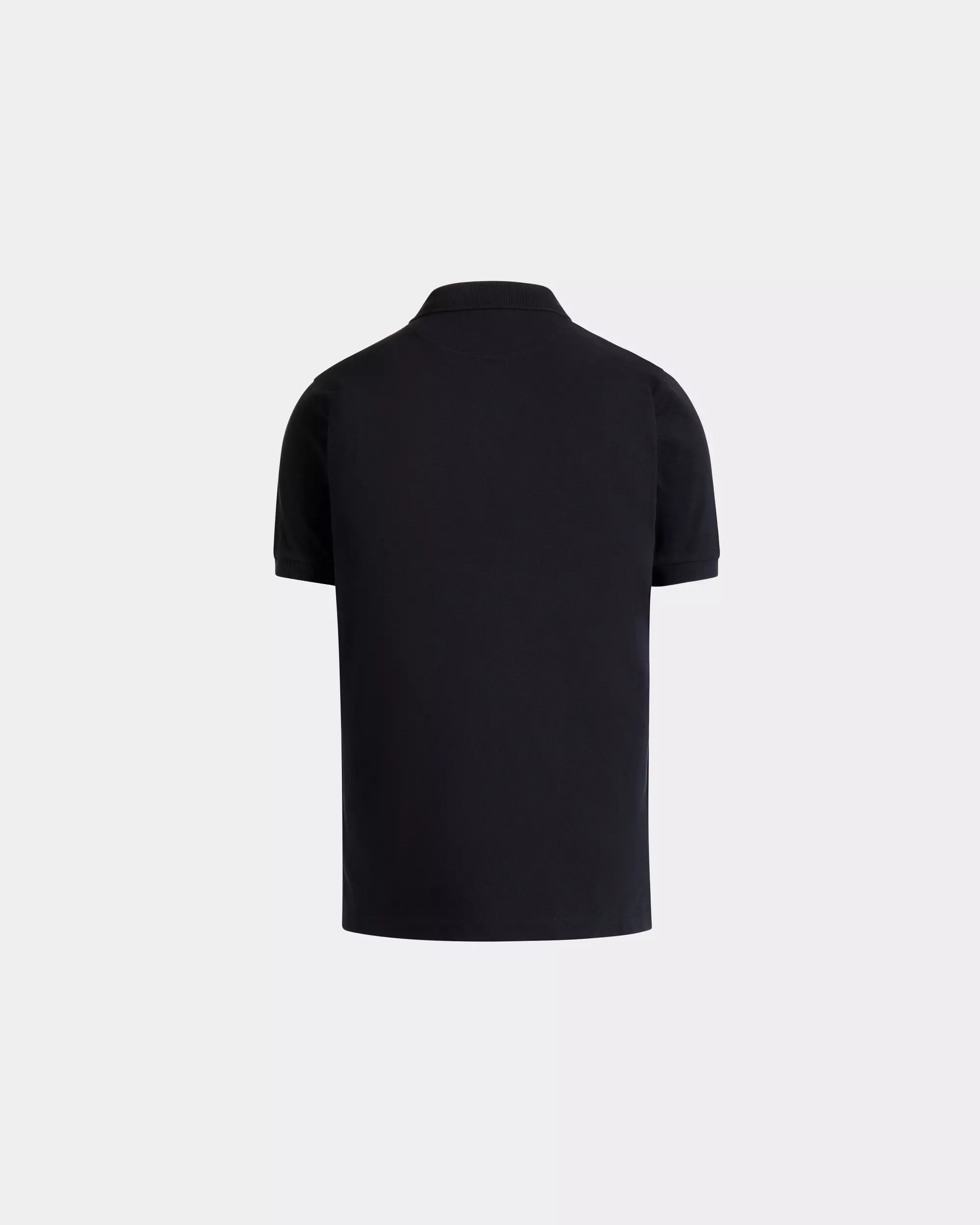 Polo Shirt in Cotton - Navy Blue