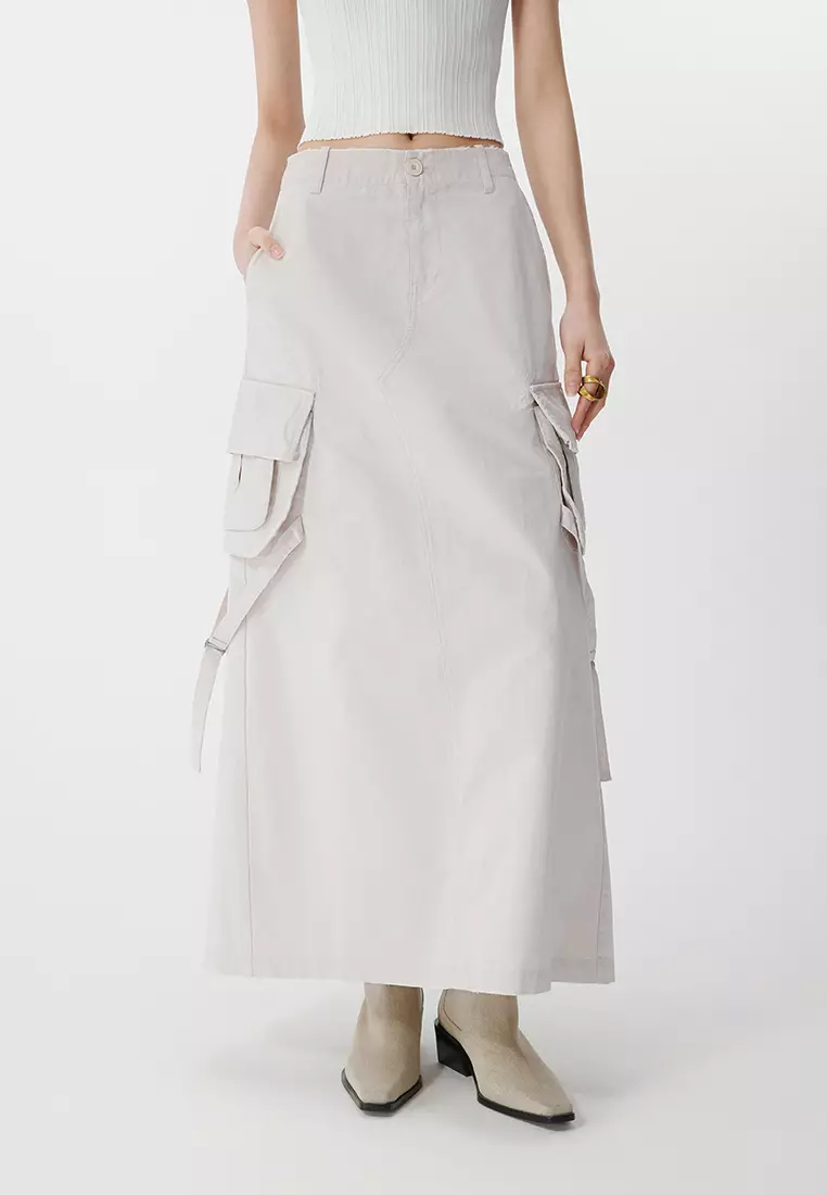 Long waist skirt with laces