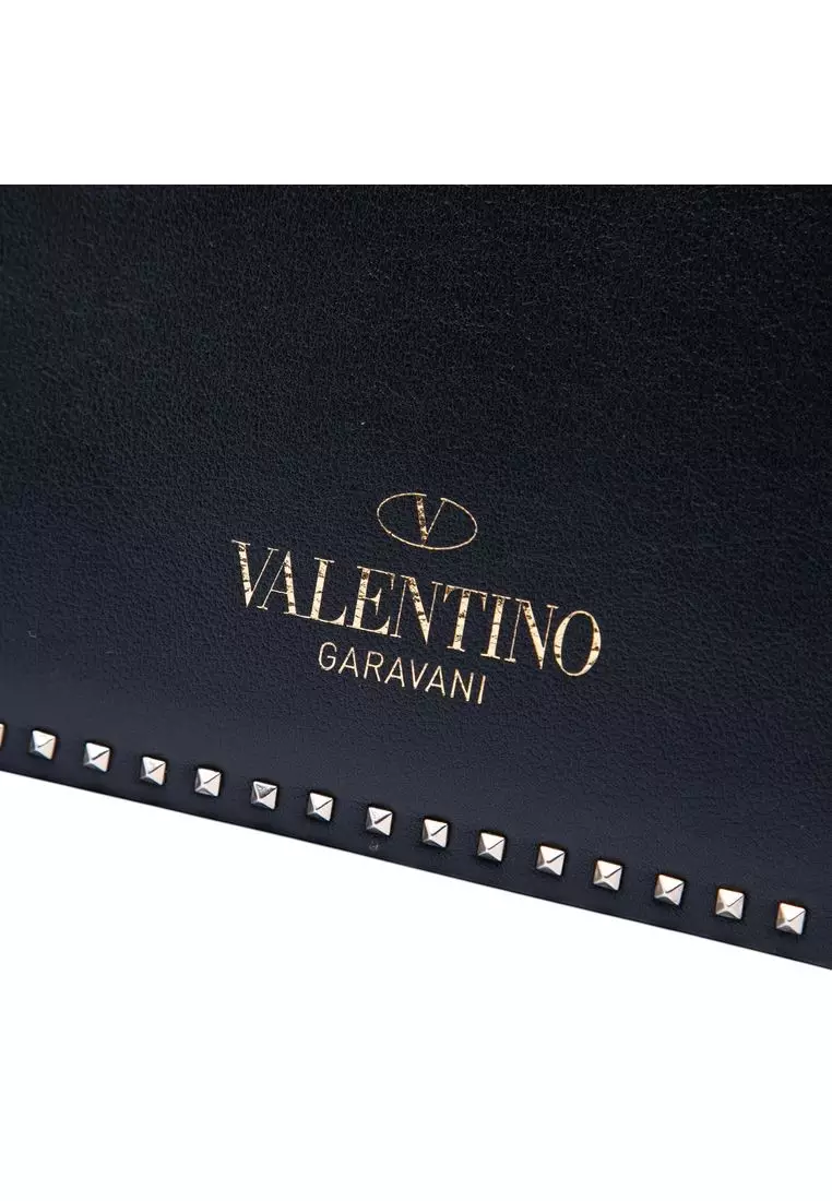 Pre-Loved Valentino Leather Rockstud Top Handle Bag