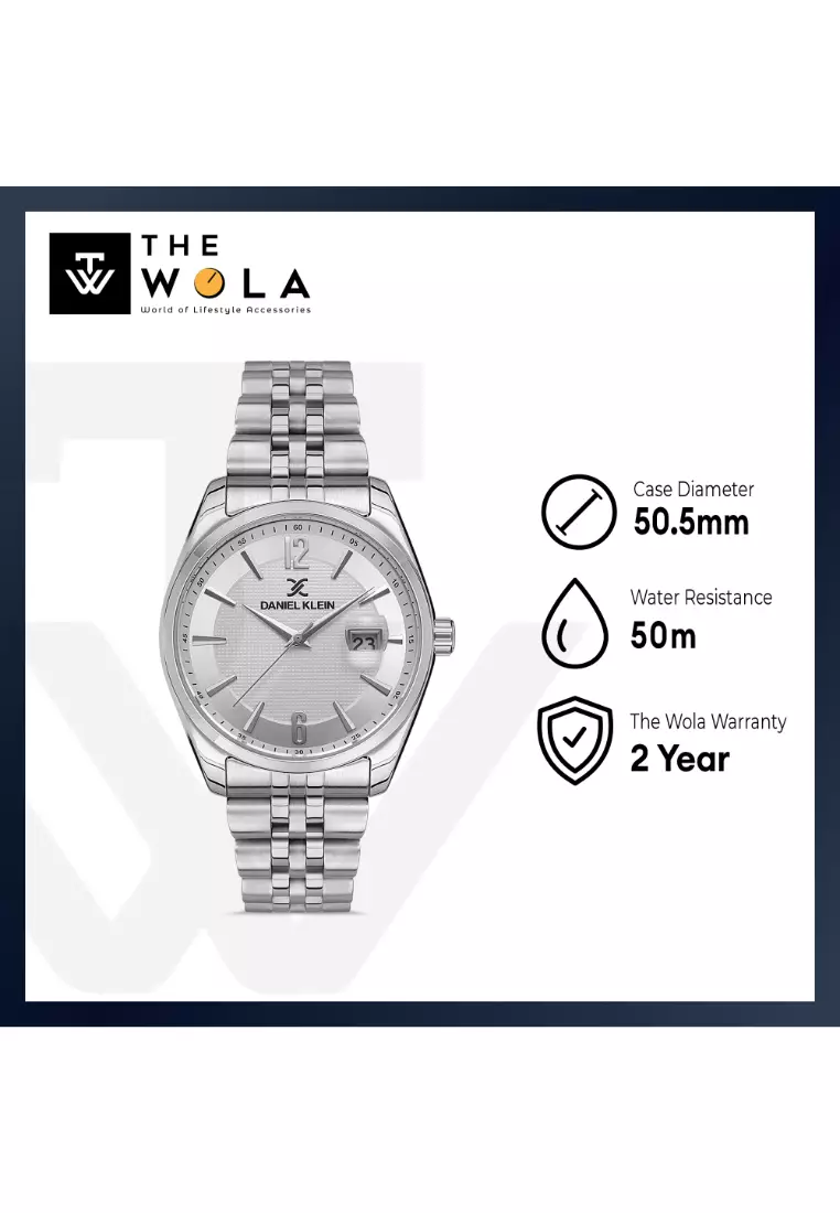 Daniel klein cheap silver watch