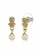 estele multi Estele Gold Plated Shinning Pearl Drop Earrings with Crystals for Women/Girl 68D1FACAE4D550GS_3